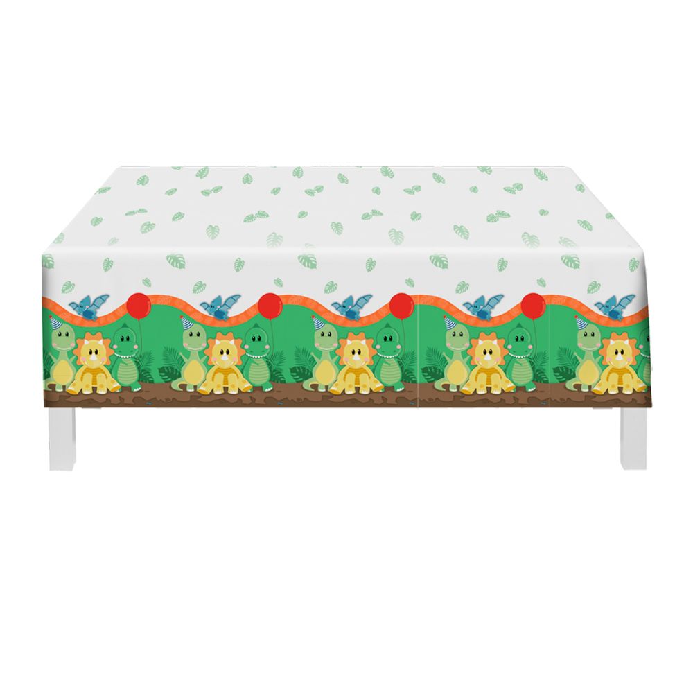 Toalha-Plastica-Decorativa-Tema-Dino-Baby-Tamanho-120x180M---Festcolor Toalha-Plastica-Decorativa-Tema-Dino-Baby-Tamanho-120x180M---Festcolor