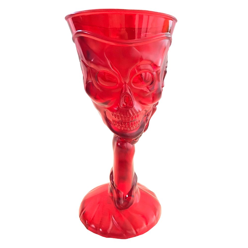 Taca-Caveira-cor-Vermelha-300Ml---Lsc-Toys Taca-Caveira-cor-Vermelha-300Ml---Lsc-Toys