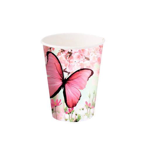 Copo-Decorativo-Tema-Jardim-das-Borboletas-c-8-Unid.---Festcolor