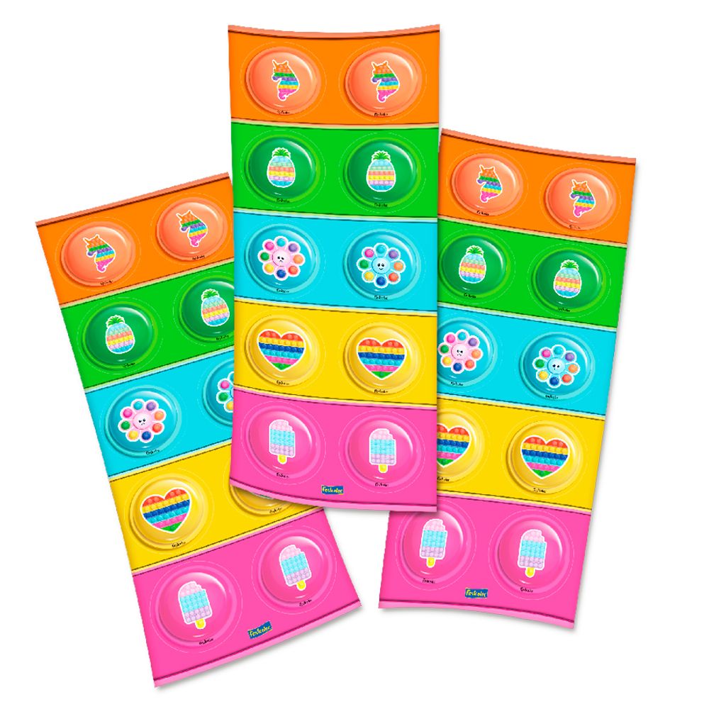 Adesivo-Decorativo-Tema-Pop-It-c-30-Unid.---Festcolor Adesivo-Decorativo-Tema-Pop-It-c-30-Unid.---Festcolor