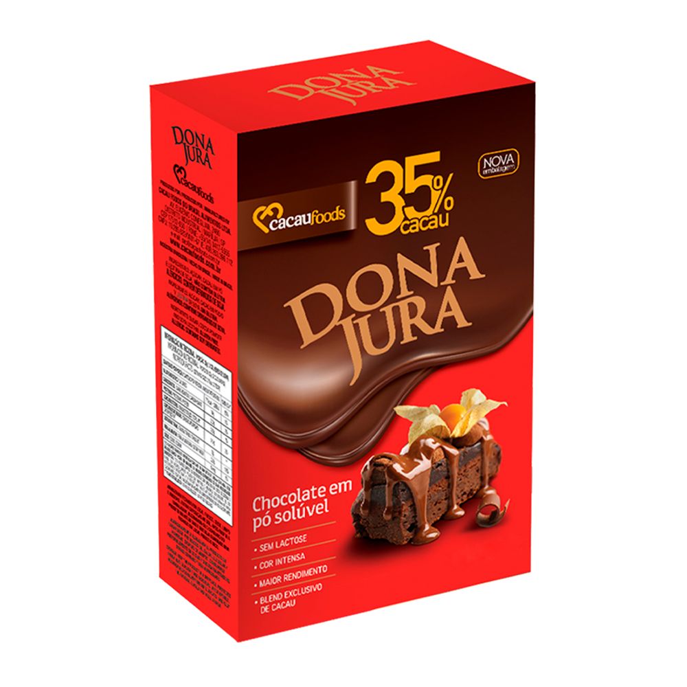 Chocolate-em-Po-Soluvel-35--Cacau-200Gr-Dona-Jura---Cacau-Foods Chocolate-em-Po-Soluvel-35--Cacau-200Gr-Dona-Jura---Cacau-Foods