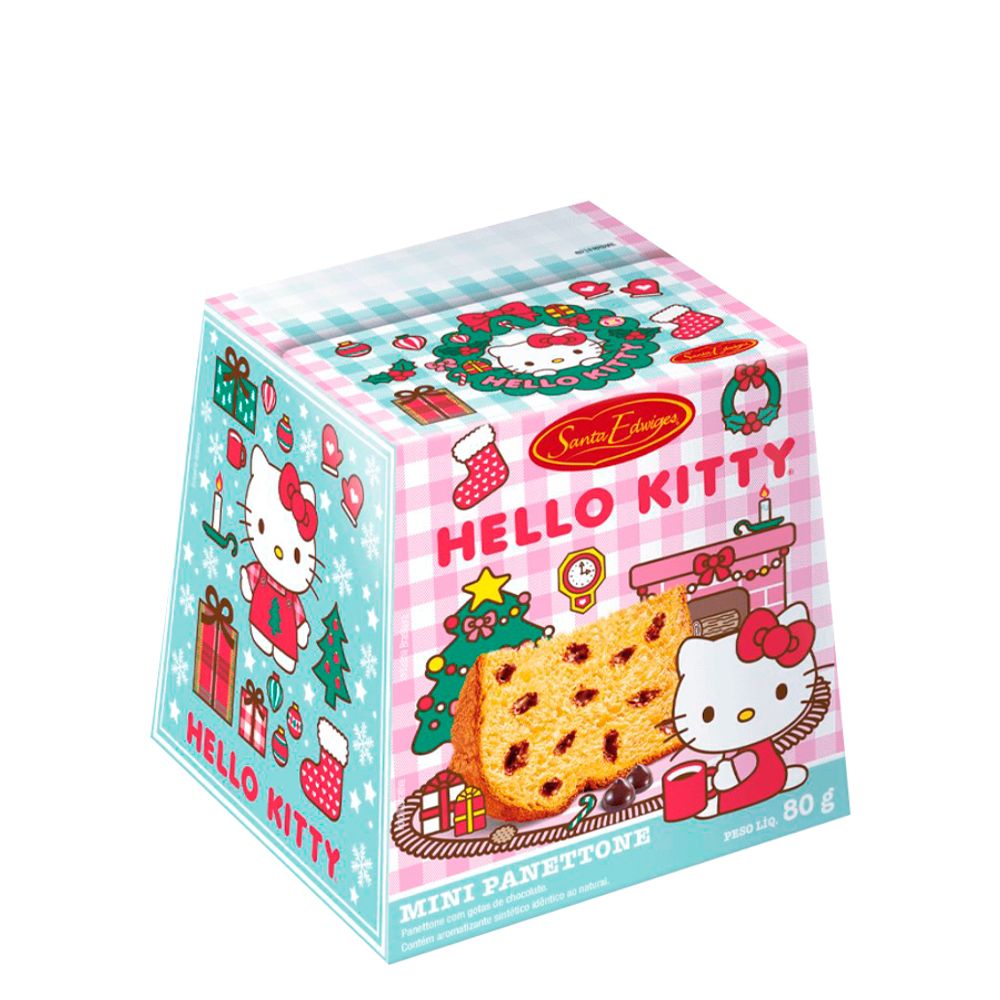 Mini-Panettone-com-Gotas-de-Chocolate-Hello-Kitty-80Gr---Santa-Edwiges Mini-Panettone-com-Gotas-de-Chocolate-Hello-Kitty-80Gr---Santa-Edwiges