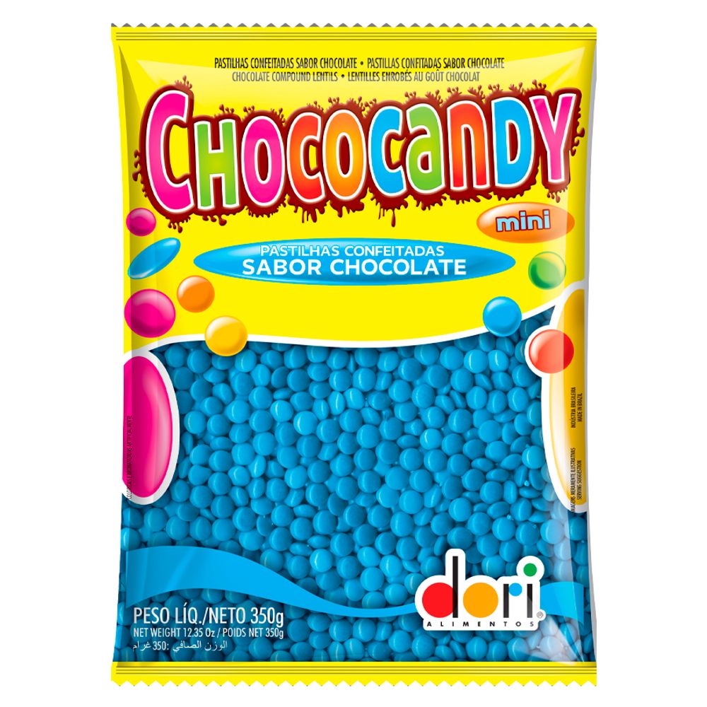 Mini-Confeito-Chocolate-Cor-Azul-Chococandy-350Gr---Dori Mini-Confeito-Chocolate-Cor-Azul-Chococandy-350Gr---Dori