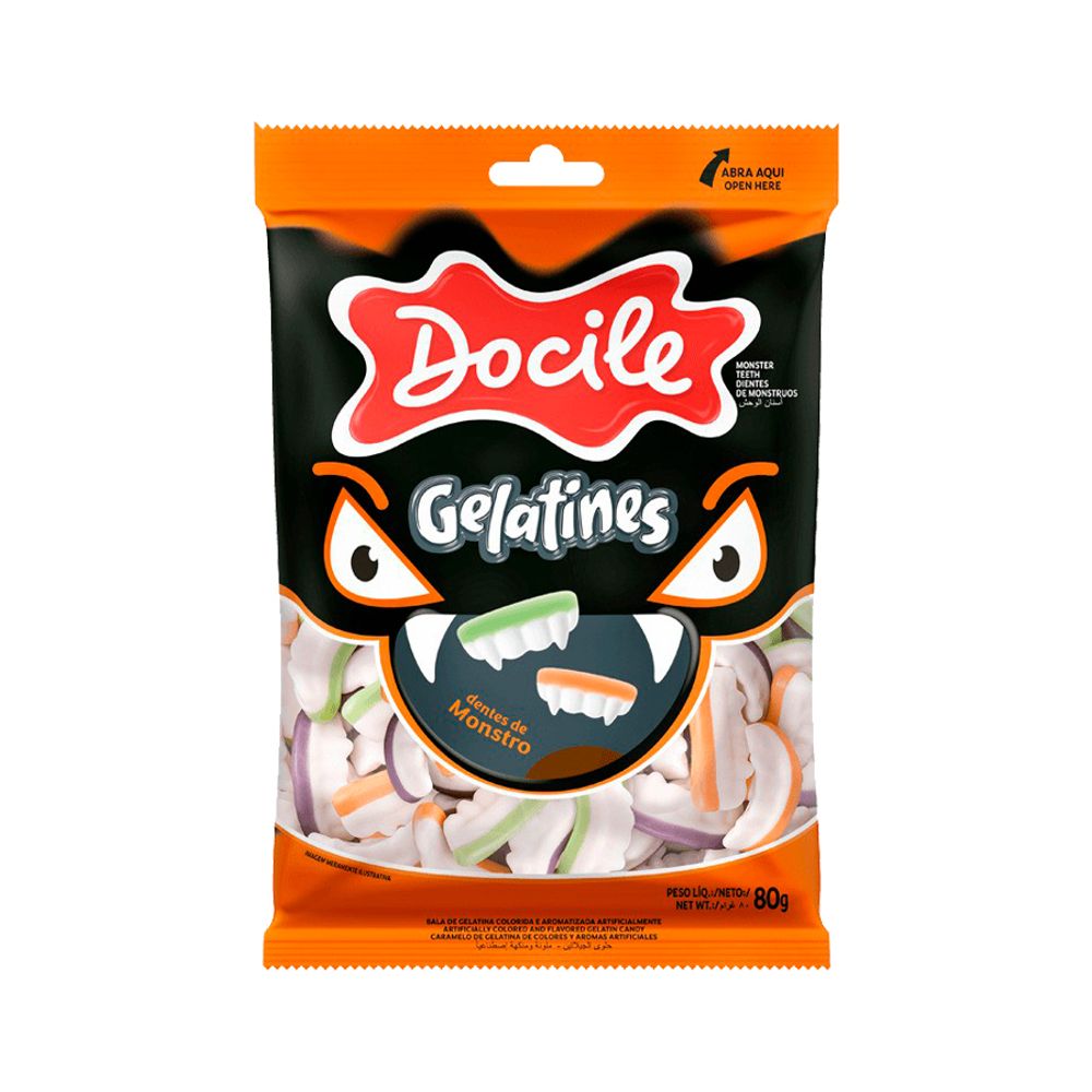 Bala-Gelatina-Monstro-80Gr---Docile Bala-Gelatina-Monstro-80Gr---Docile