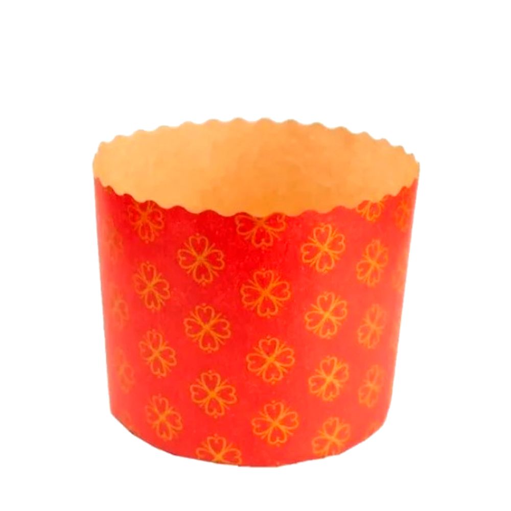 Forma-Forneavel-Italiana-Panettone-Kraft-Vermelho-c-12-Unid.-250gr----Ecopack Forma-Forneavel-Italiana-Panettone-Kraft-Vermelho-c-12-Unid.-250gr----Ecopack