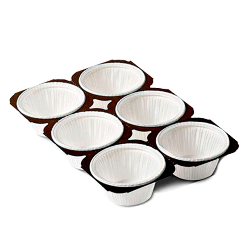 Forma-Forneavel-Bandeja-Muffin-Branco-c-30-Unid.-50Gr---Ecopack Forma-Forneavel-Bandeja-Muffin-Branco-c-30-Unid.-50Gr---Ecopack
