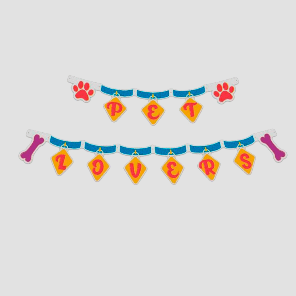 Faixa Aniversário Decorativa Pet Dog Regina supernova