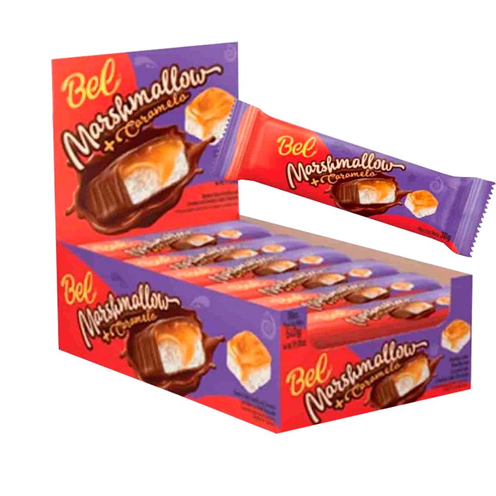 Tablete-Marshmallow-com-Caramelo-c-18-Unid.---Zd-Alimentos Tablete-Marshmallow-com-Caramelo-c-18-Unid.---Zd-Alimentos