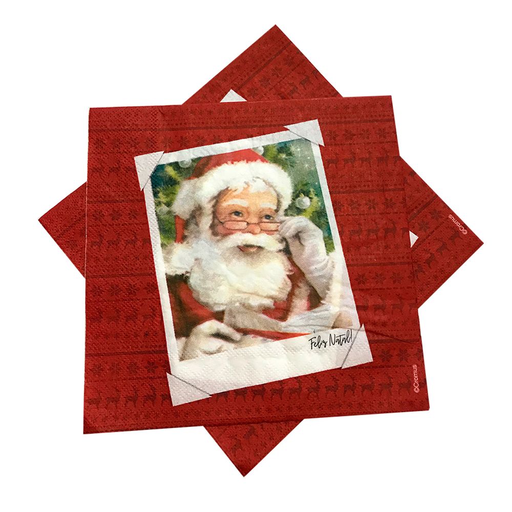 Guardanapo-Noel-32x35Cm-c-20-Unid.---Cromus Guardanapo-Noel-32x35Cm-c-20-Unid.---Cromus