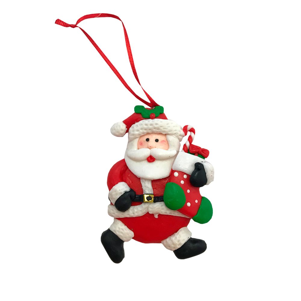 Enfeite-Papai-Noel-com-Presente---Cromus Enfeite-Papai-Noel-com-Presente---Cromus