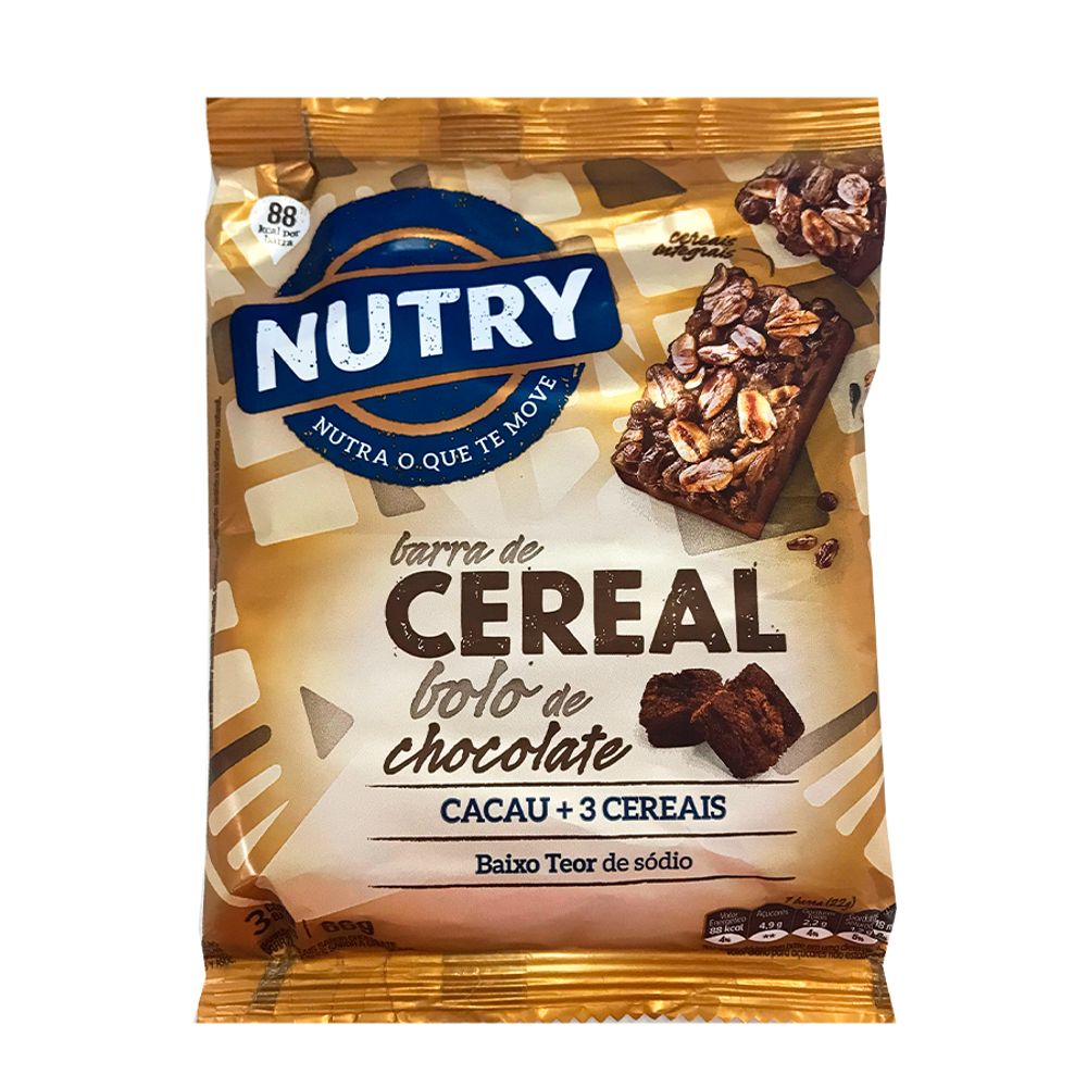 Barra-Cereal-Bolo-de-Chocolate-Nutry-C-3-Unid.---Nutrimental Barra-Cereal-Bolo-de-Chocolate-Nutry-C-3-Unid.---Nutrimental