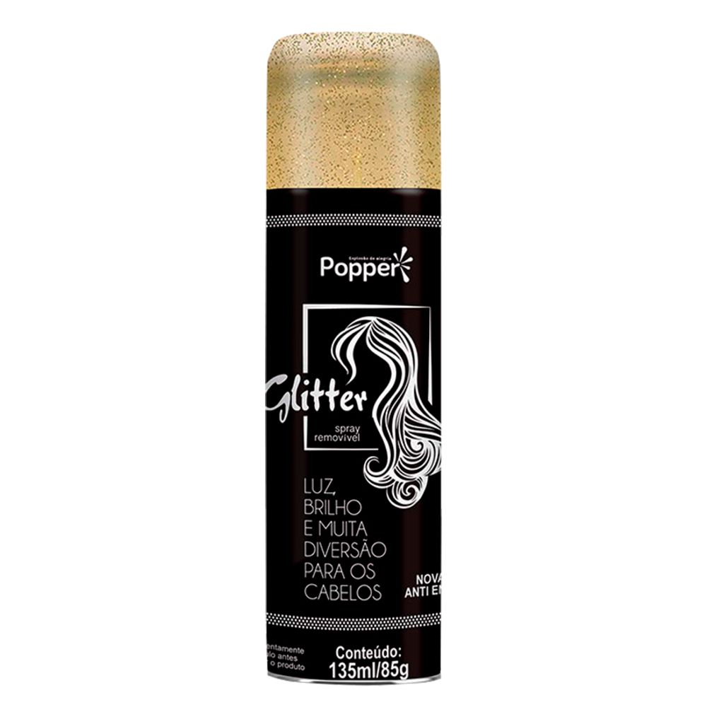 Tinta para Cabelos Glitter Dourado 135Ml - KLF - supernova - Mobile