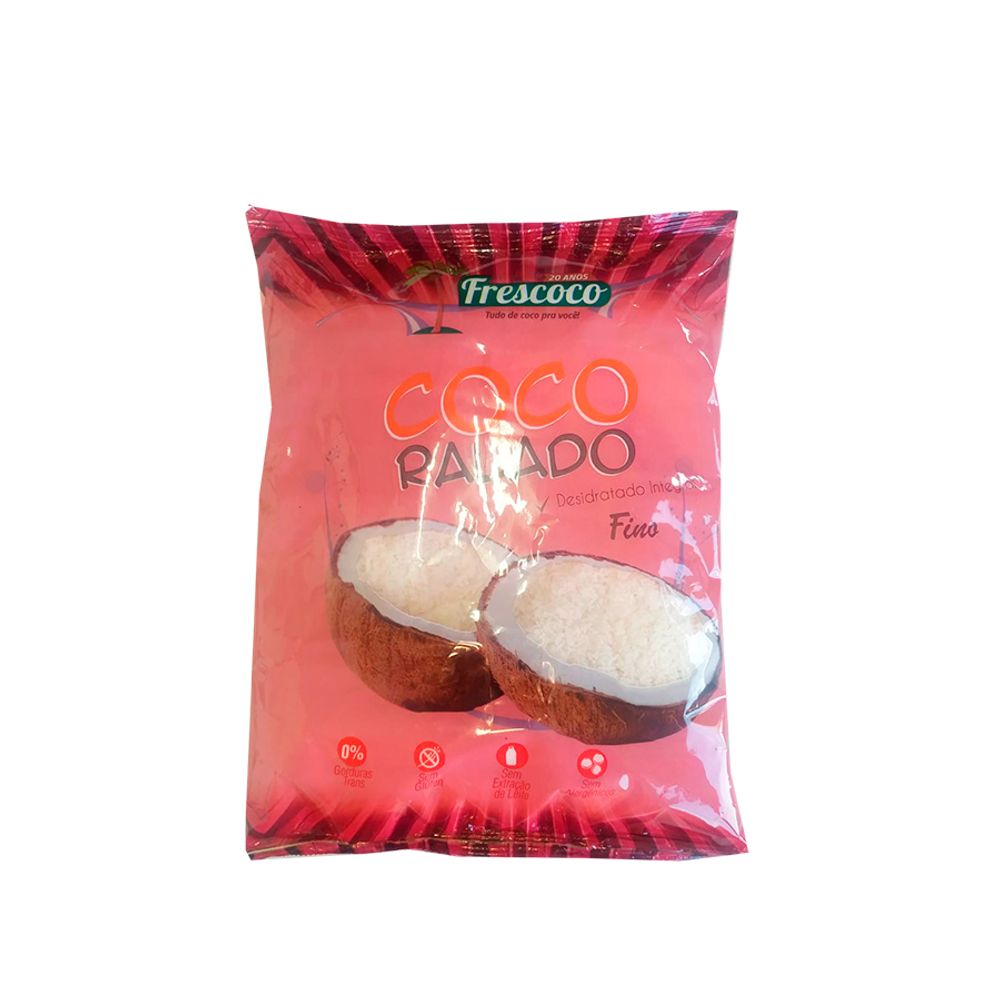 Coco-Ralado-Fino-Desidratado-Integral-250Gr---Frescoco Coco-Ralado-Fino-Desidratado-Integral-250Gr---Frescoco
