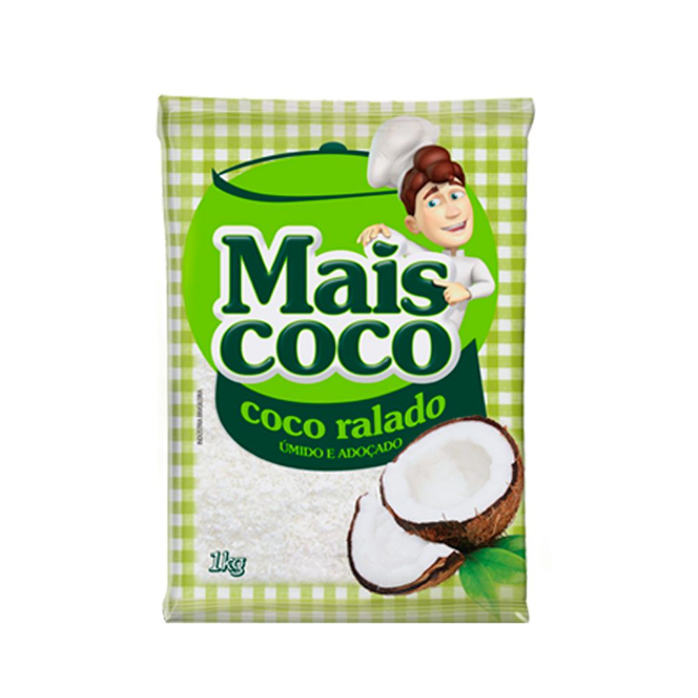 Coco-Ralado-Umido-e-Adocado-1Kg---Mais-Coco Coco-Ralado-Umido-e-Adocado-1Kg---Mais-Coco