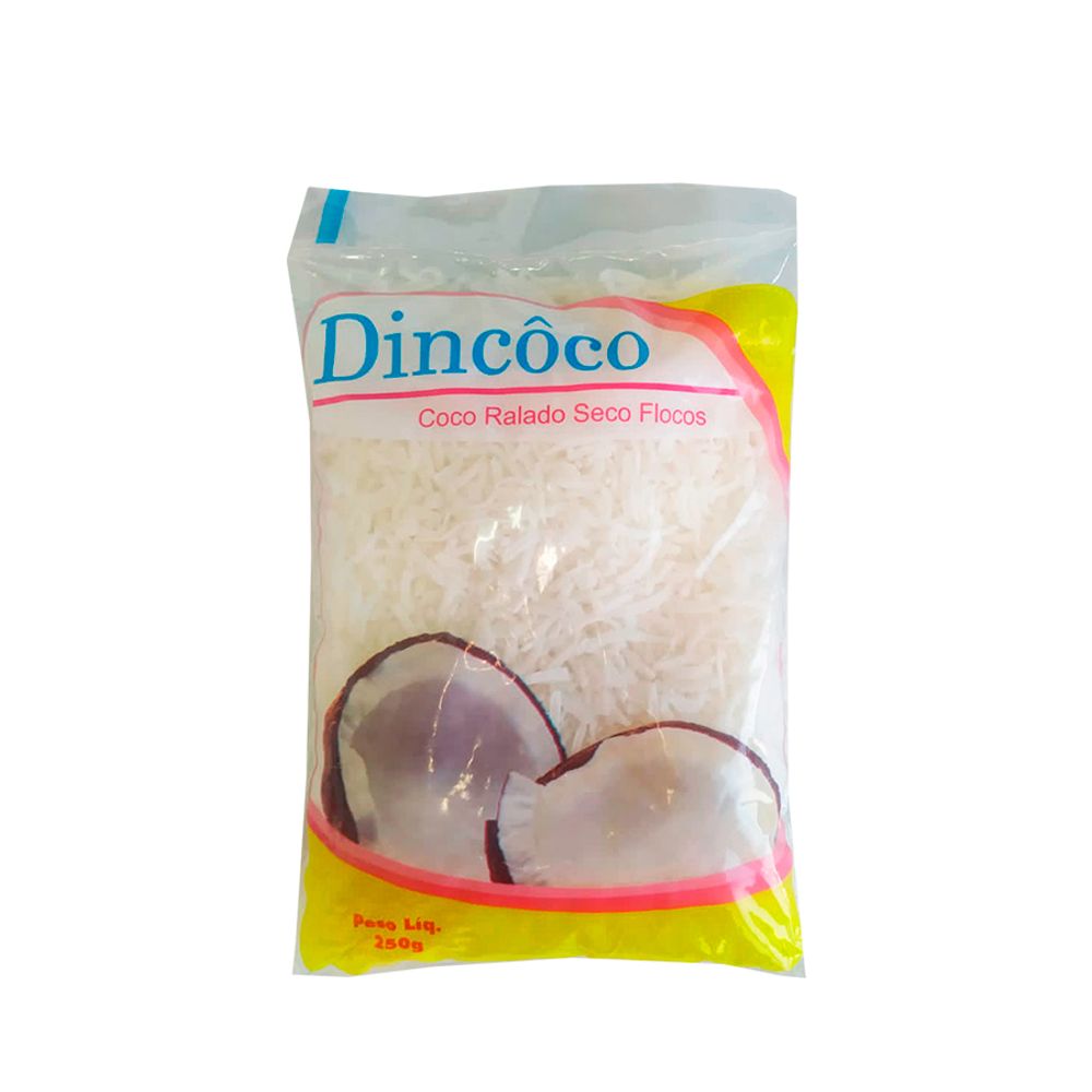 Coco-Ralado-Seco-Flocos-250Gr---Dincoco Coco-Ralado-Seco-Flocos-250Gr---Dincoco