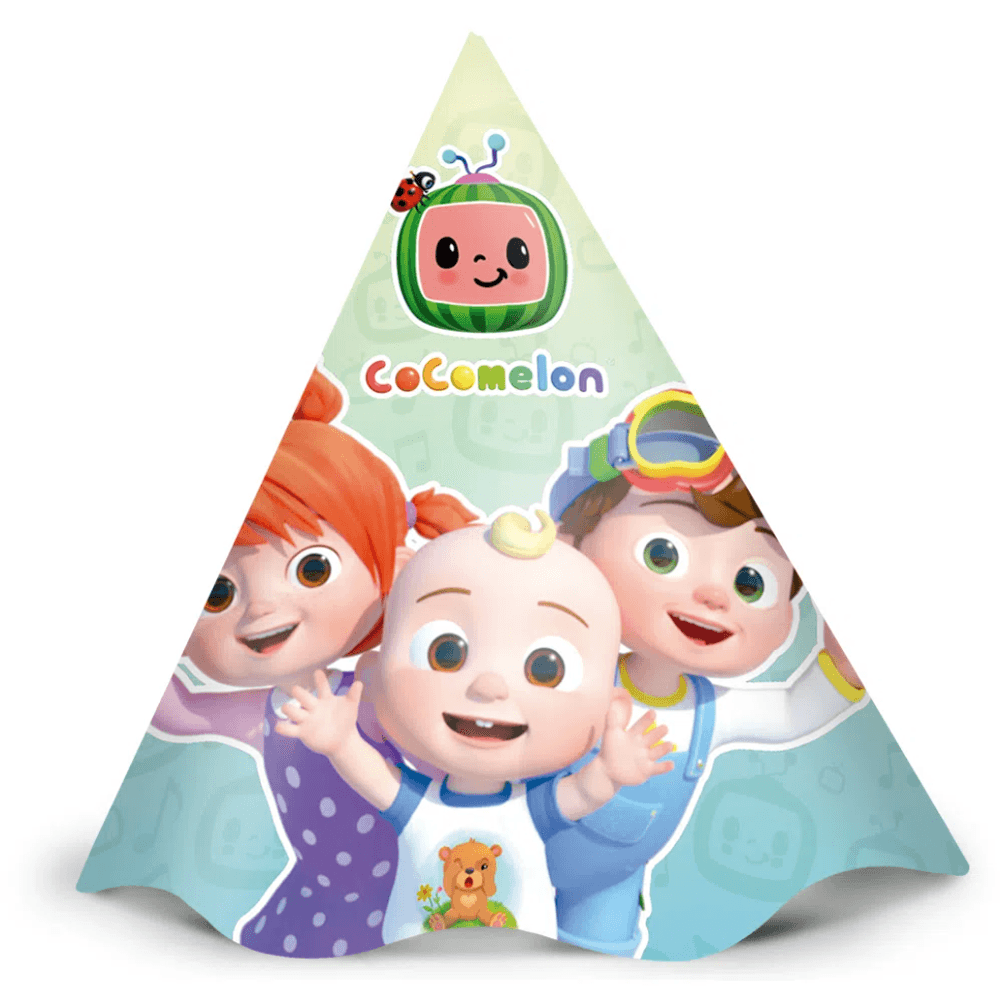 Chapeu-Cocomelon-com-12-unidades---Regina Chapeu-Cocomelon-com-12-unidades---Regina