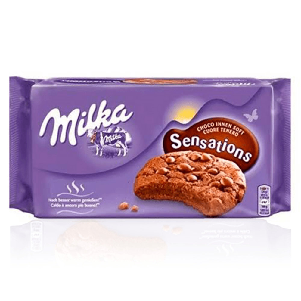 Cookies Gotas Recheado Sensations Chocolate 156g Milka Supernova