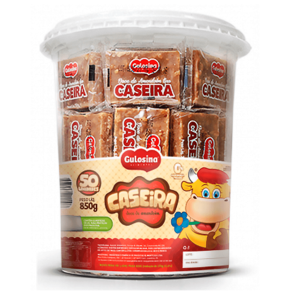Doce-Caseira-Pacote-850g-c--50-Unidades---Gulosina Doce-Caseira-Pacote-850g-c--50-Unidades---Gulosina