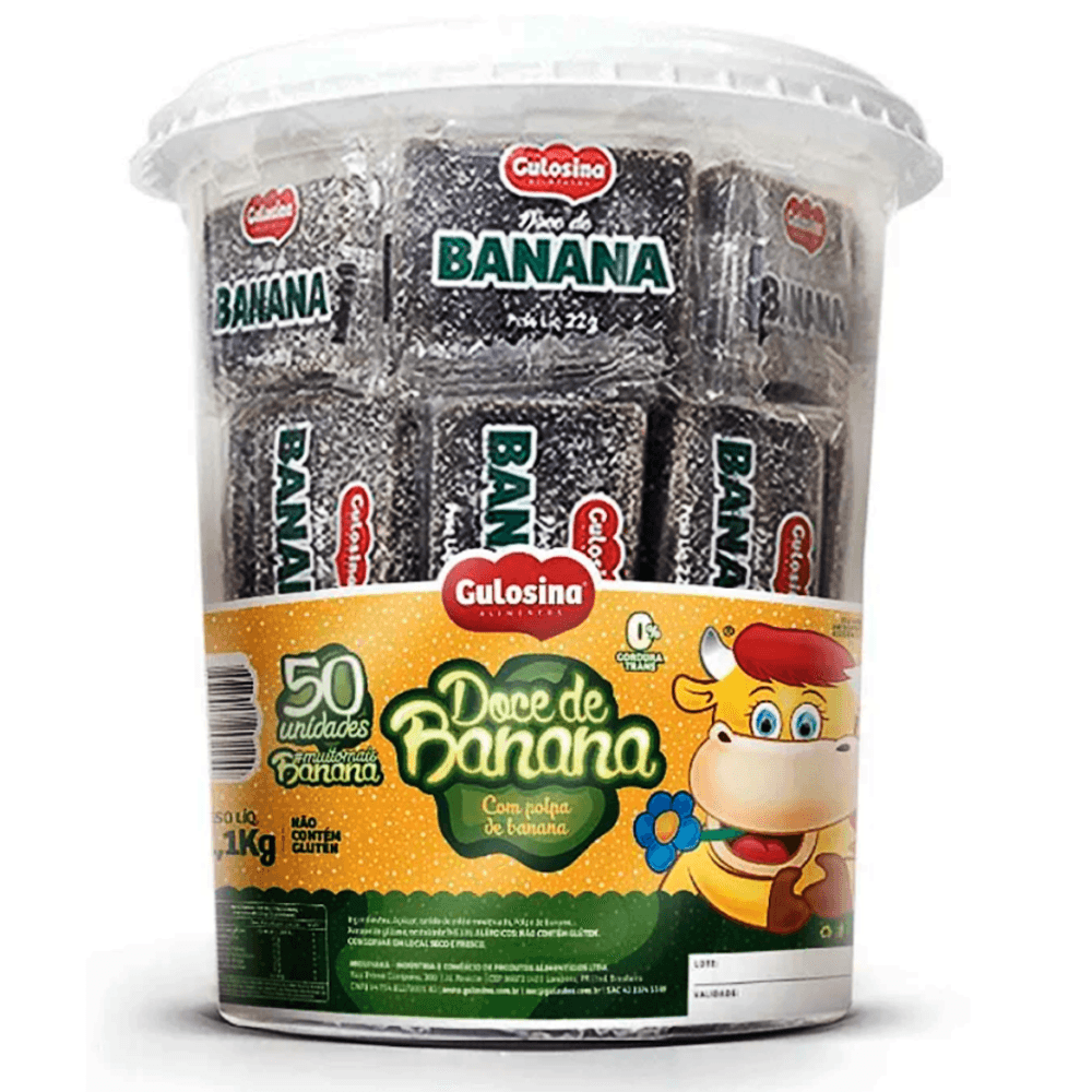 Doce-de-Banana-Pacote-com-11kg-50-und---Gulosina Doce-de-Banana-Pacote-com-11kg-50-und---Gulosina
