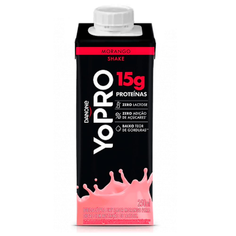 Bebida-Lactea-YoPro-Morango---250ml---Danone Bebida-Lactea-YoPro-Morango---250ml---Danone
