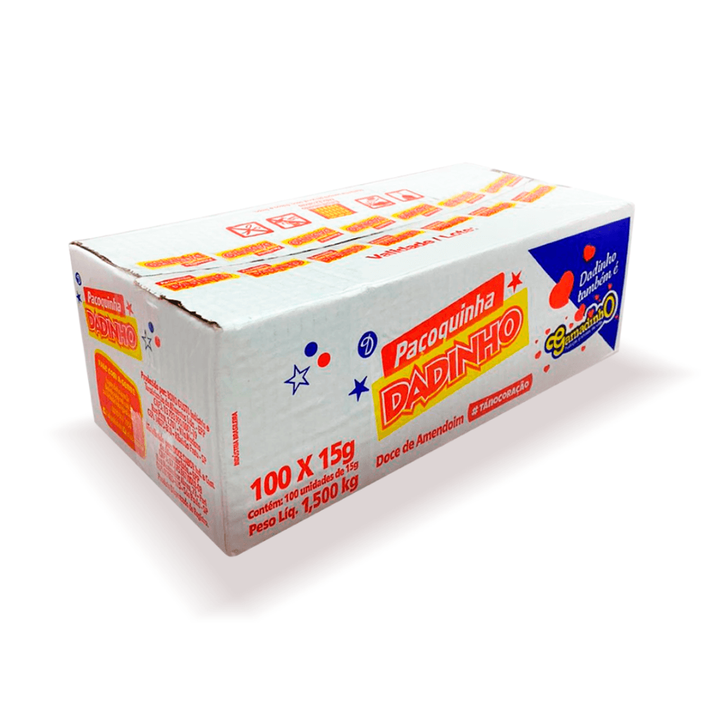 Pacoca-Dadinho-Rolha-Embalada---Pacote-com-100-unidades Pacoca-Dadinho-Rolha-Embalada---Pacote-com-100-unidades