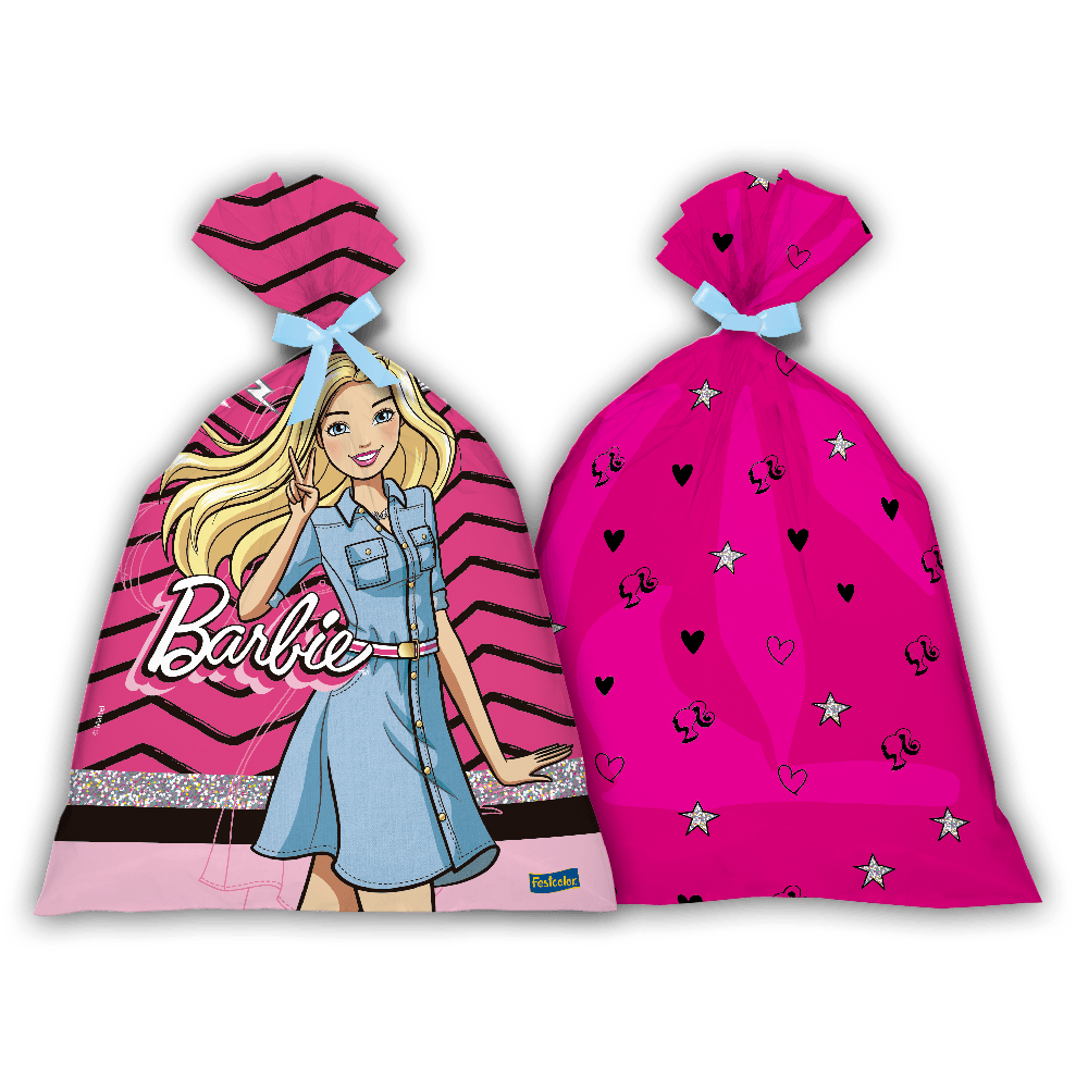 Sacola-Surpresa-Barbie---Pacote-com-8---Festcolor Sacola-Surpresa-Barbie---Pacote-com-8---Festcolor