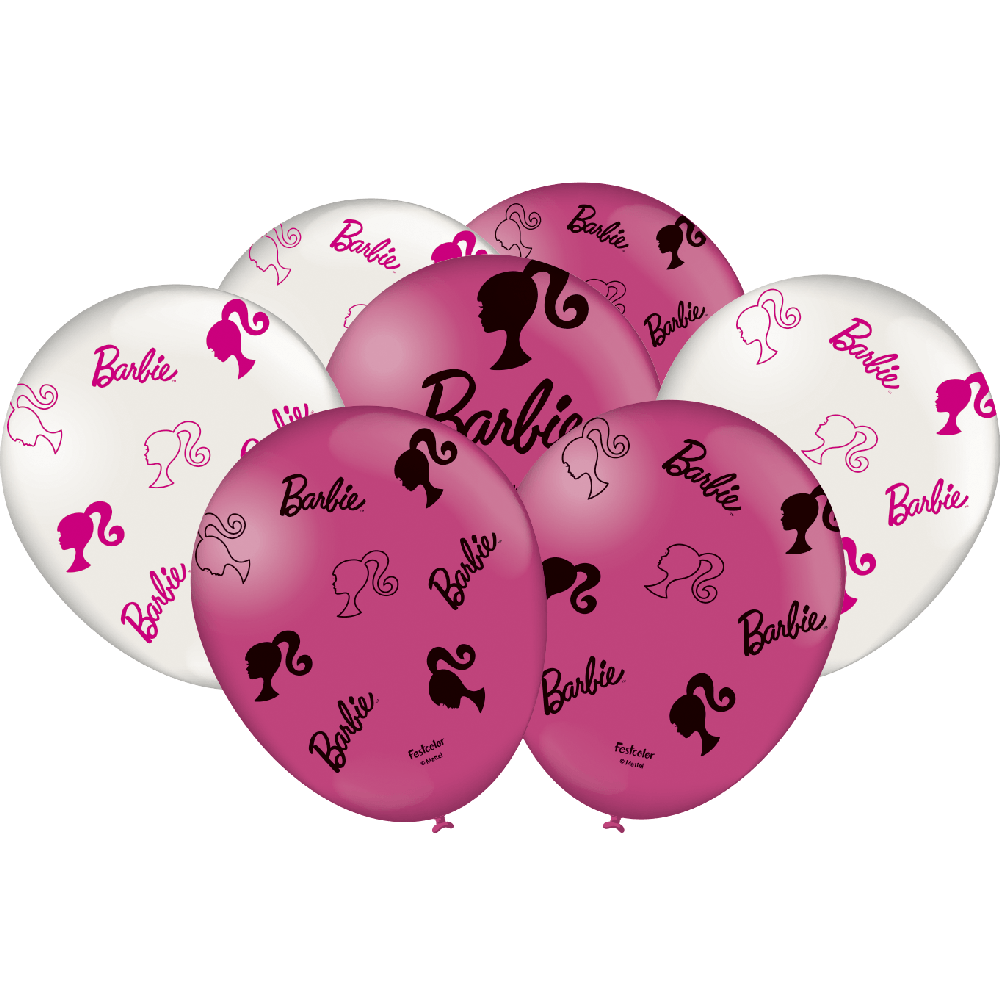 Balao-Barbie-Pacote-com-25-unidades---Festcolor Balao-Barbie-Pacote-com-25-unidades---Festcolor