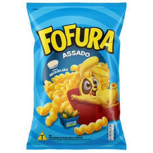 Salgadinho-Fofura-Sabor-Requeijao---Pacote-com-10-unidades-de-70g