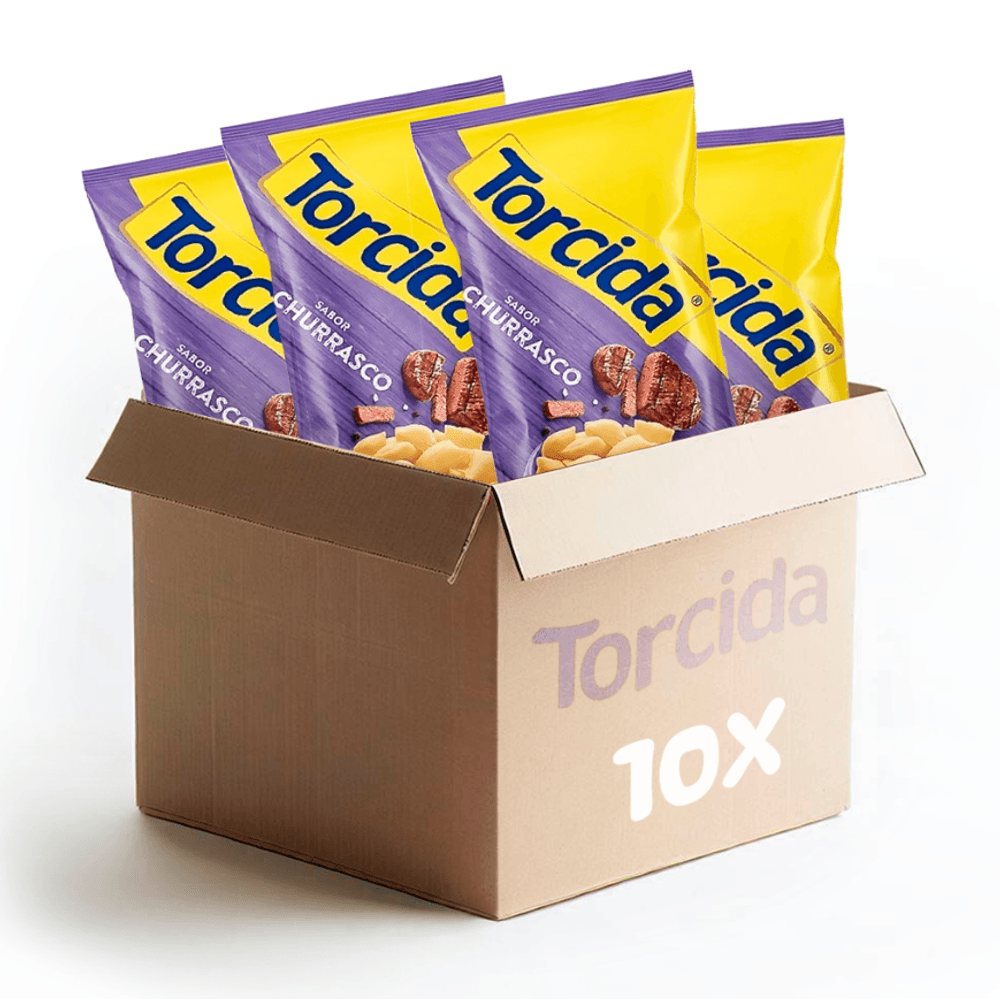 Kit-Salgadinho-Torcida-Sabor-Churrasco---10-unidades-de-70g Kit-Salgadinho-Torcida-Sabor-Churrasco---10-unidades-de-70g