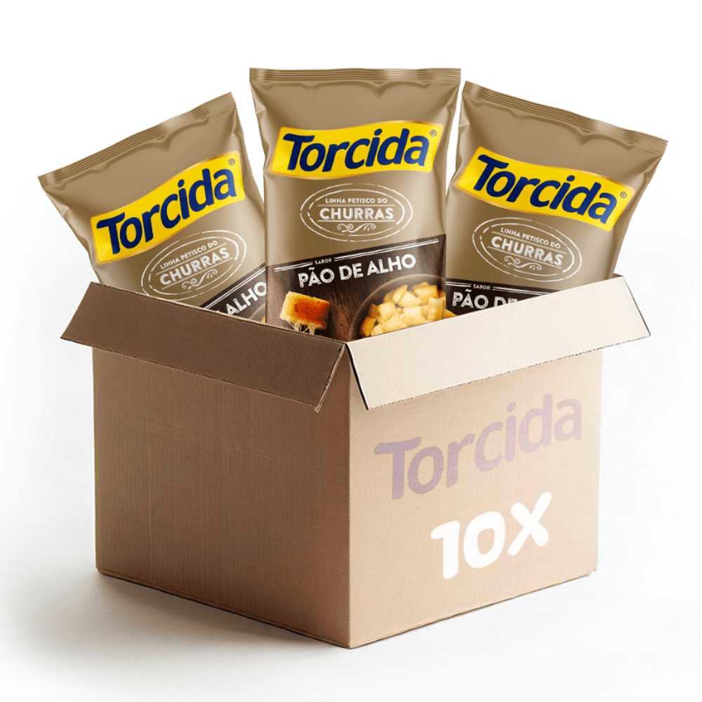 Kit-Salgadinho-Torcida-Sabor-Pao-de-Alho---10-unidades-de-70g Kit-Salgadinho-Torcida-Sabor-Pao-de-Alho---10-unidades-de-70g