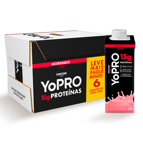 Kit-Bebida-Lactea-Yopro-Morango---6-unidades-de-250ml