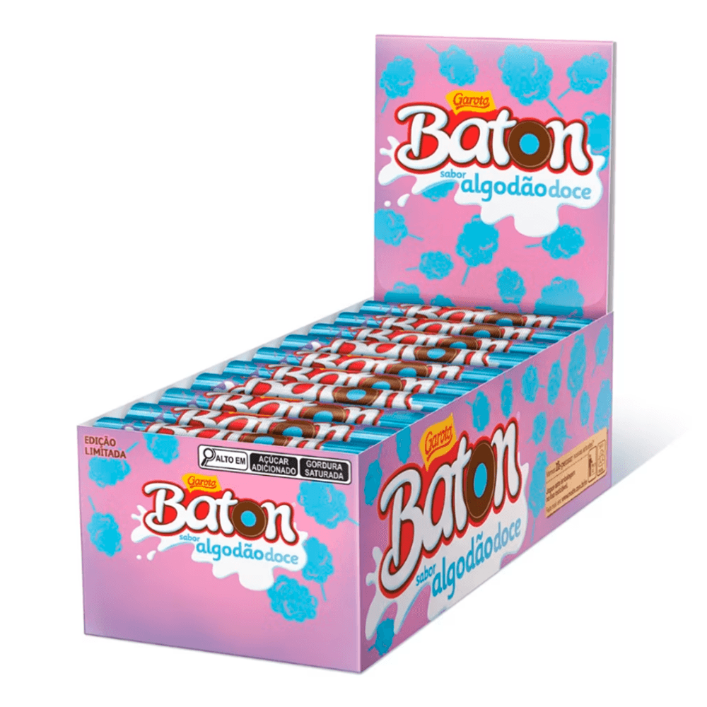 Chocolate-Baton-Algodao-Doce-caixa-com-30-unidades-x-16g---garoto Chocolate-Baton-Algodao-Doce-caixa-com-30-unidades-x-16g---garoto