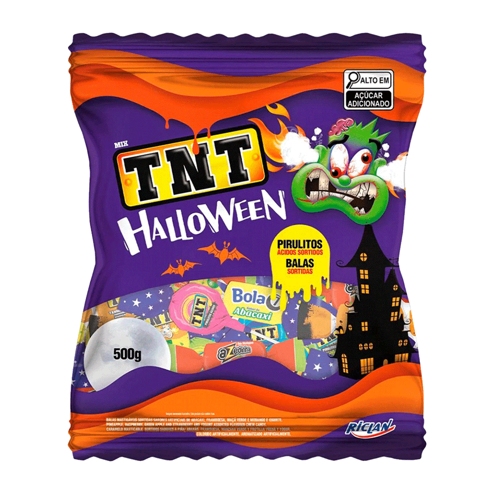 Mix-de-Balas-e-Pirulitos-TNT-Halloween-500g---Riclan Mix-de-Balas-e-Pirulitos-TNT-Halloween-500g---Riclan