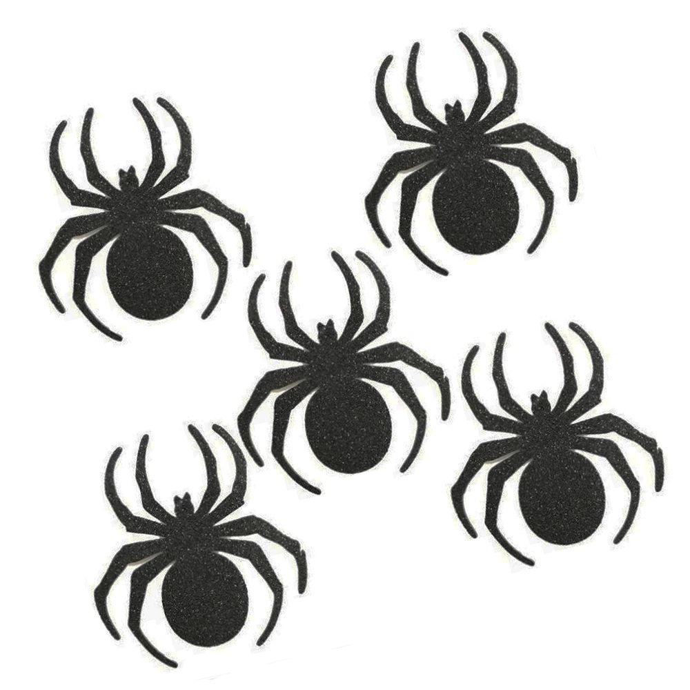 Aplique-Decorativo-Piffer-Halloween-Glitter-Aranha-c-5-unid Aplique-Decorativo-Piffer-Halloween-Glitter-Aranha-c-5-unid