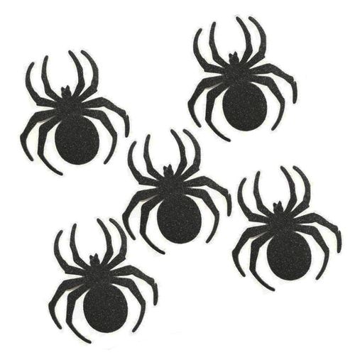 Aplique-Decorativo-Piffer-Halloween-Glitter-Aranha-c-5-unid