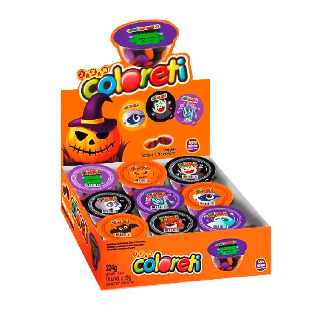 Chocolate-Coloreti-Jazam-Halloween-18x18gr Chocolate-Coloreti-Jazam-Halloween-18x18gr