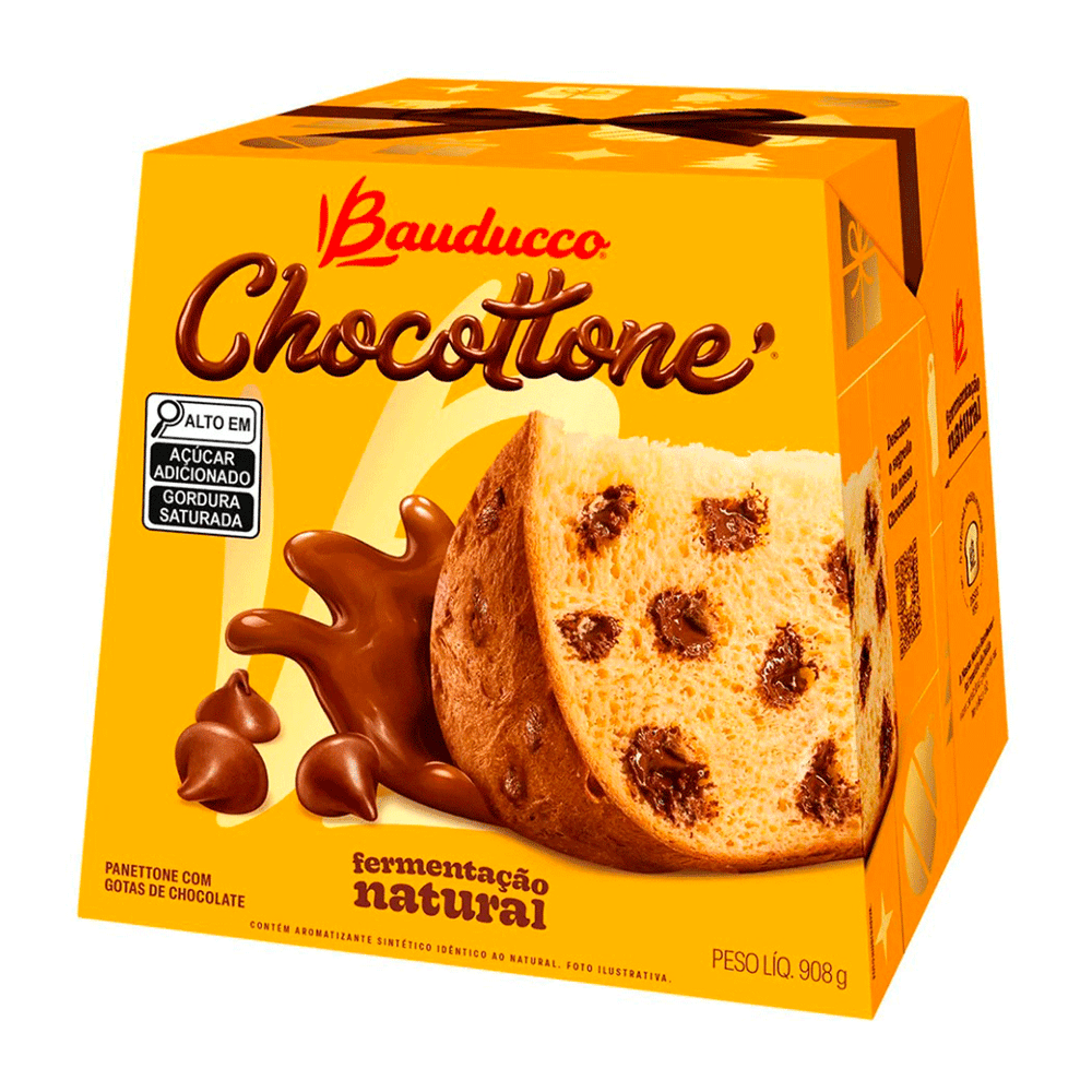 Panettone Bauducco Sabor Limão Siciliano Caixa 500g