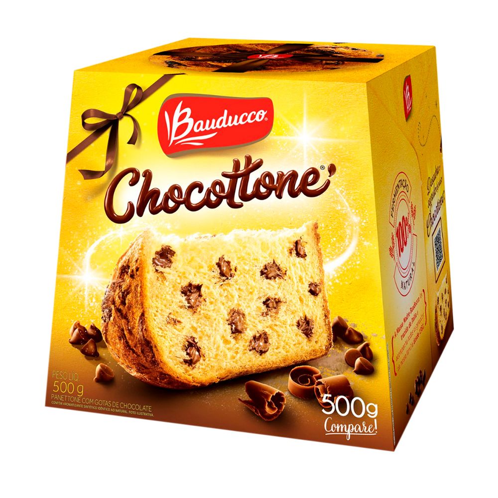 Chocottone-com-Gotas-de-Chocolate-500g----Bauducco Chocottone-com-Gotas-de-Chocolate-500g----Bauducco