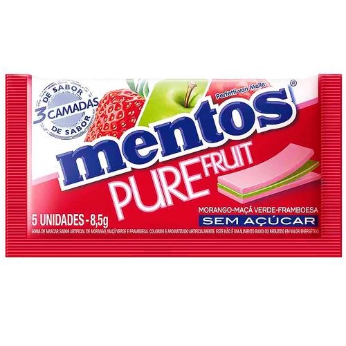 Chiclete-Mentos-Pure-Fruit-com-15-unidades