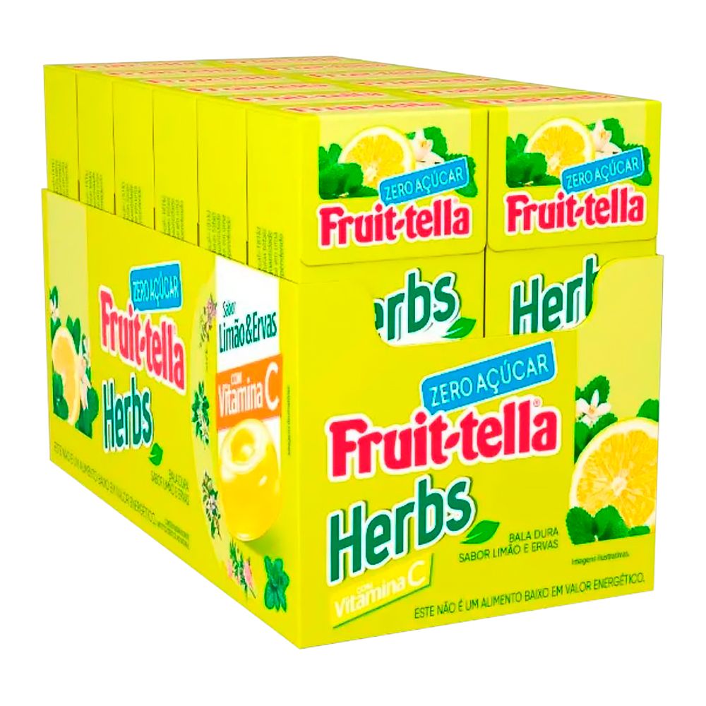 Drops-Fruittella-Herbs-Limao-com-12-unidades Drops-Fruittella-Herbs-Limao-com-12-unidades