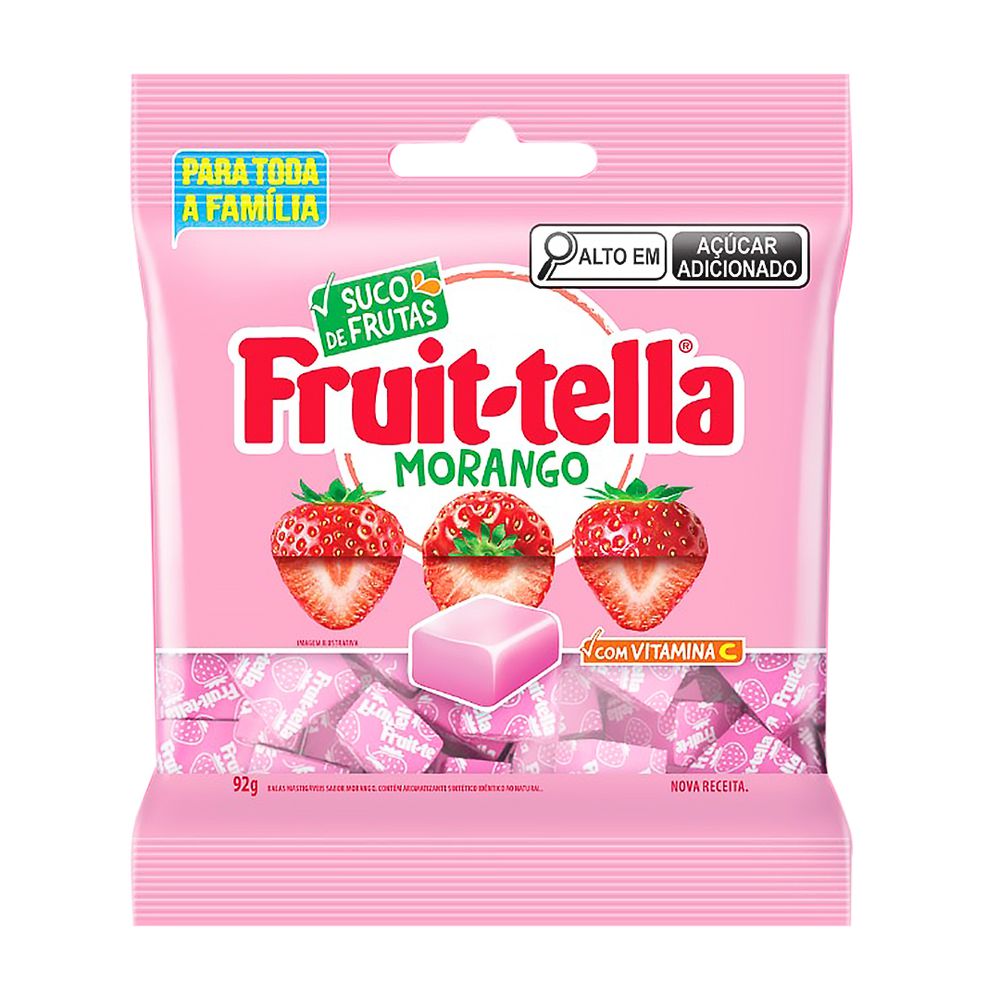 Drops-Fruittella-Bag-Mastigavel-Morango-92gr Drops-Fruittella-Bag-Mastigavel-Morango-92gr
