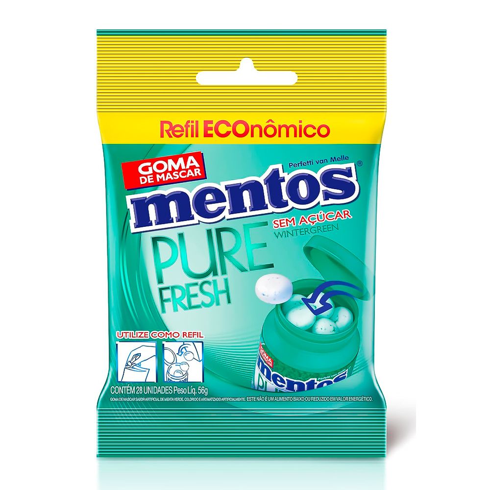 Drops-goma-Mentos-pure-fresh-wintergreen-com-56gr--sache-refil- Drops-goma-Mentos-pure-fresh-wintergreen-com-56gr--sache-refil-