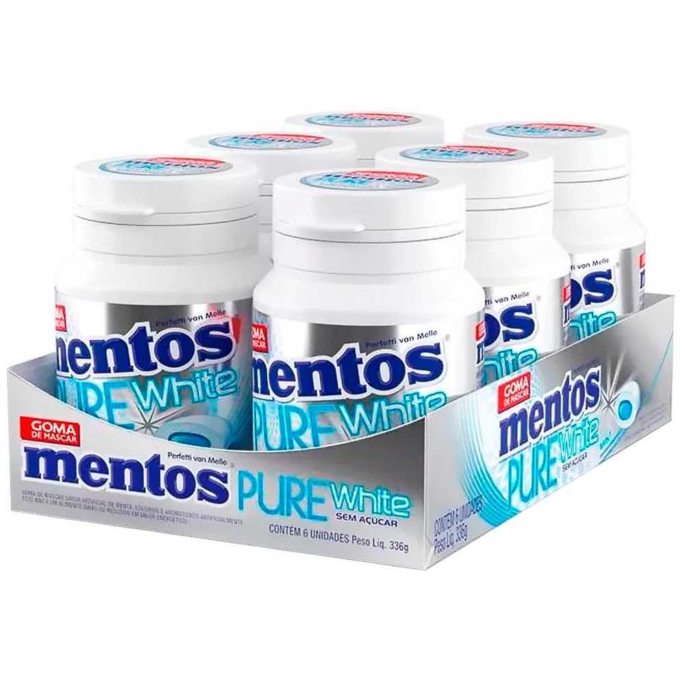 Drops-goma-Mentos-pure-fresh-white-mint-com-6-unidades Drops-goma-Mentos-pure-fresh-white-mint-com-6-unidades