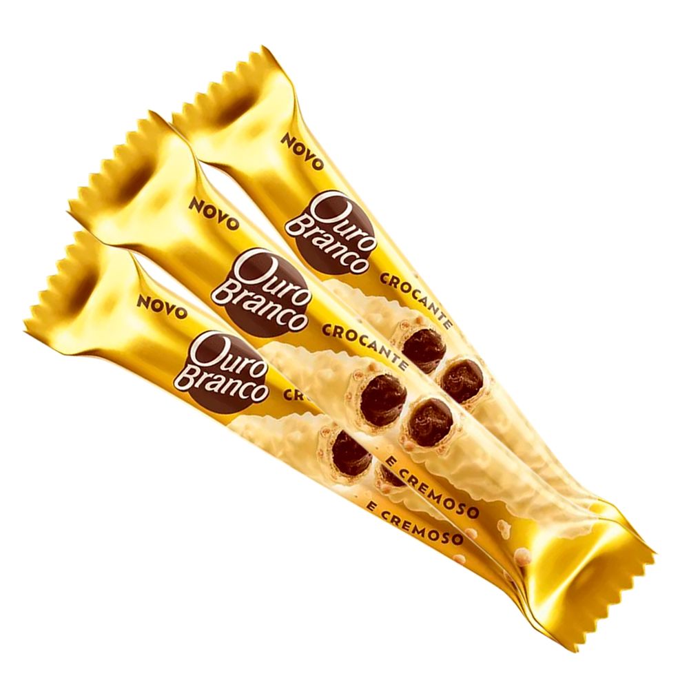 Chocolate-Wafer-Ouro-branco-15x25gr---Lacta Chocolate-Wafer-Ouro-branco-15x25gr---Lacta
