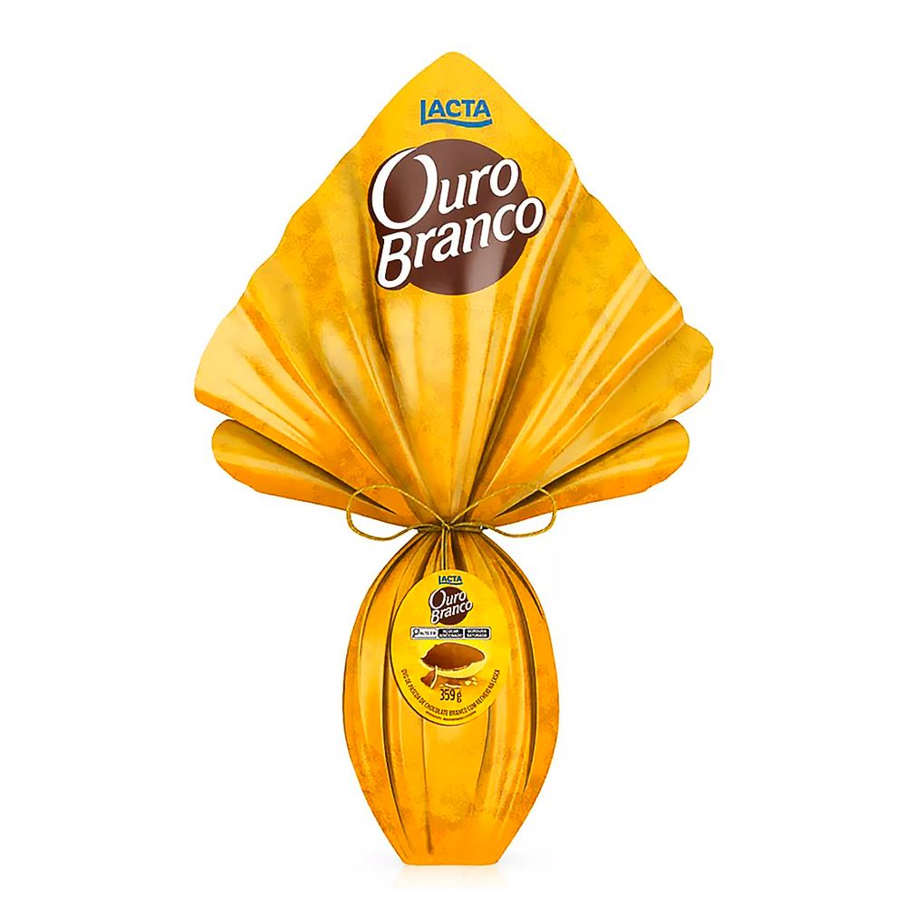 Ovo-de-Pascoa-Ouro-branco-395gr---Lacta Ovo-de-Pascoa-Ouro-branco-395gr---Lacta