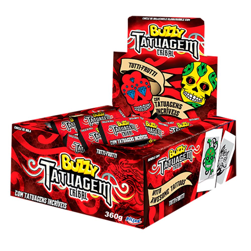 Chiclete-Buzzy-Tribal-Tutti-Frutti-c90-360gr-1- Chiclete-Buzzy-Tribal-Tutti-Frutti-c90-360gr-1-