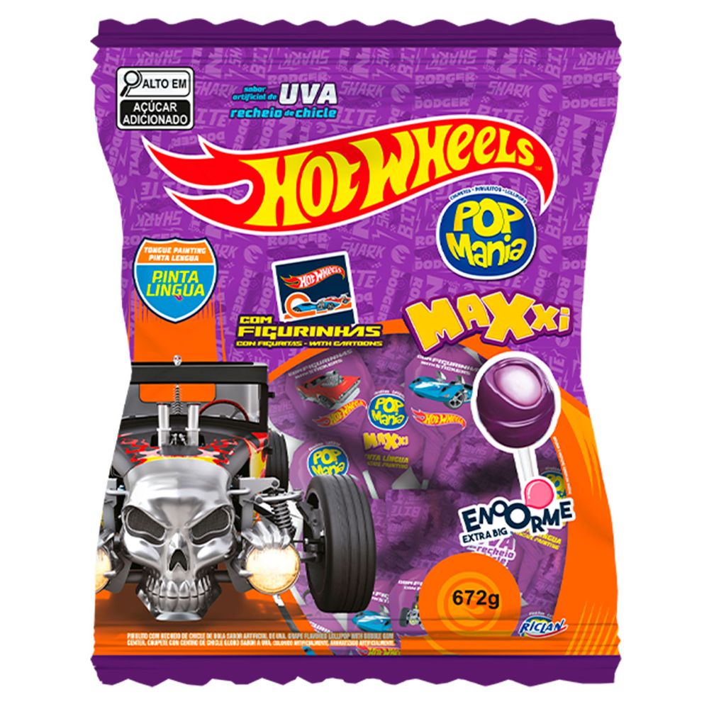 Pirulito-Pop-Mania-Maxxi-Hot-Wheels-Uva-c24---Riclan-1- Pirulito-Pop-Mania-Maxxi-Hot-Wheels-Uva-c24---Riclan-1-