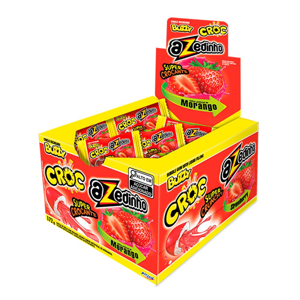 Chiclete-Buzzy-Croc-Azedinho-Morango-c40-1- Chiclete-Buzzy-Croc-Azedinho-Morango-c40-1-