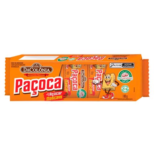 Pacoca-com-Acucar-Mascavo-Quadrada-180g---Dacolonia-1-