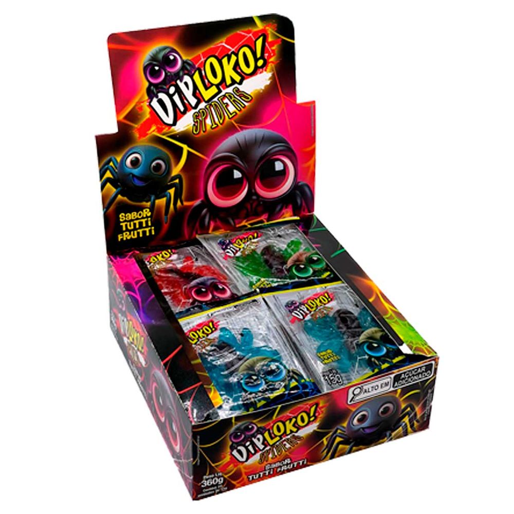 Bala-de-Goma-Diploko-Spider-24x15g-1- Bala-de-Goma-Diploko-Spider-24x15g-1-